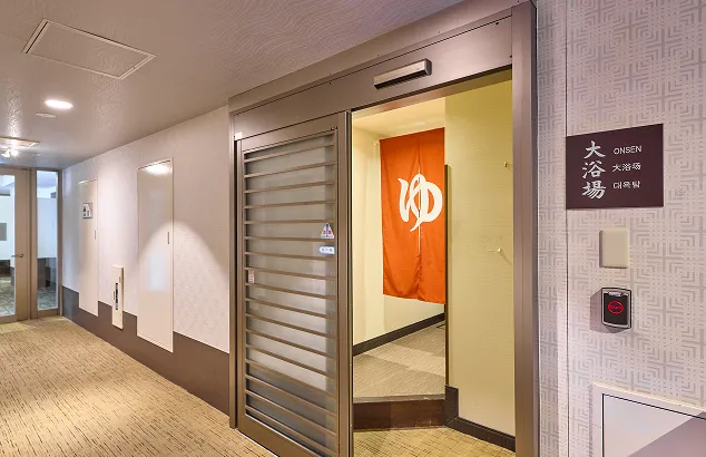 女性専用エリアから大浴場へ直接アクセス