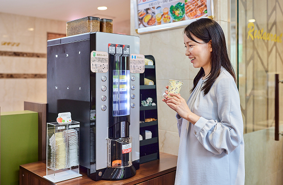 １階ロビーのパプアニューギニアコーヒーが大変美味しかった。<br>
ロビーでゆっくりくつろげました。人工温泉の効果が出ることを期待します。